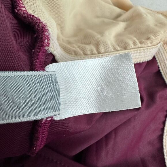 MagicSuit Burgundy Ruched Halter One Piece Swimsuit - Picture 7 of 7